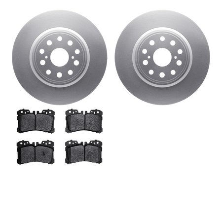 DYNAMIC FRICTION CO 4502-75045, Geospec Rotors with 5000 Advanced Brake Pads, Silver 4502-75045